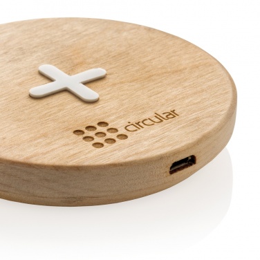 Logotrade promotional gift picture of: 5W wood wireless charger